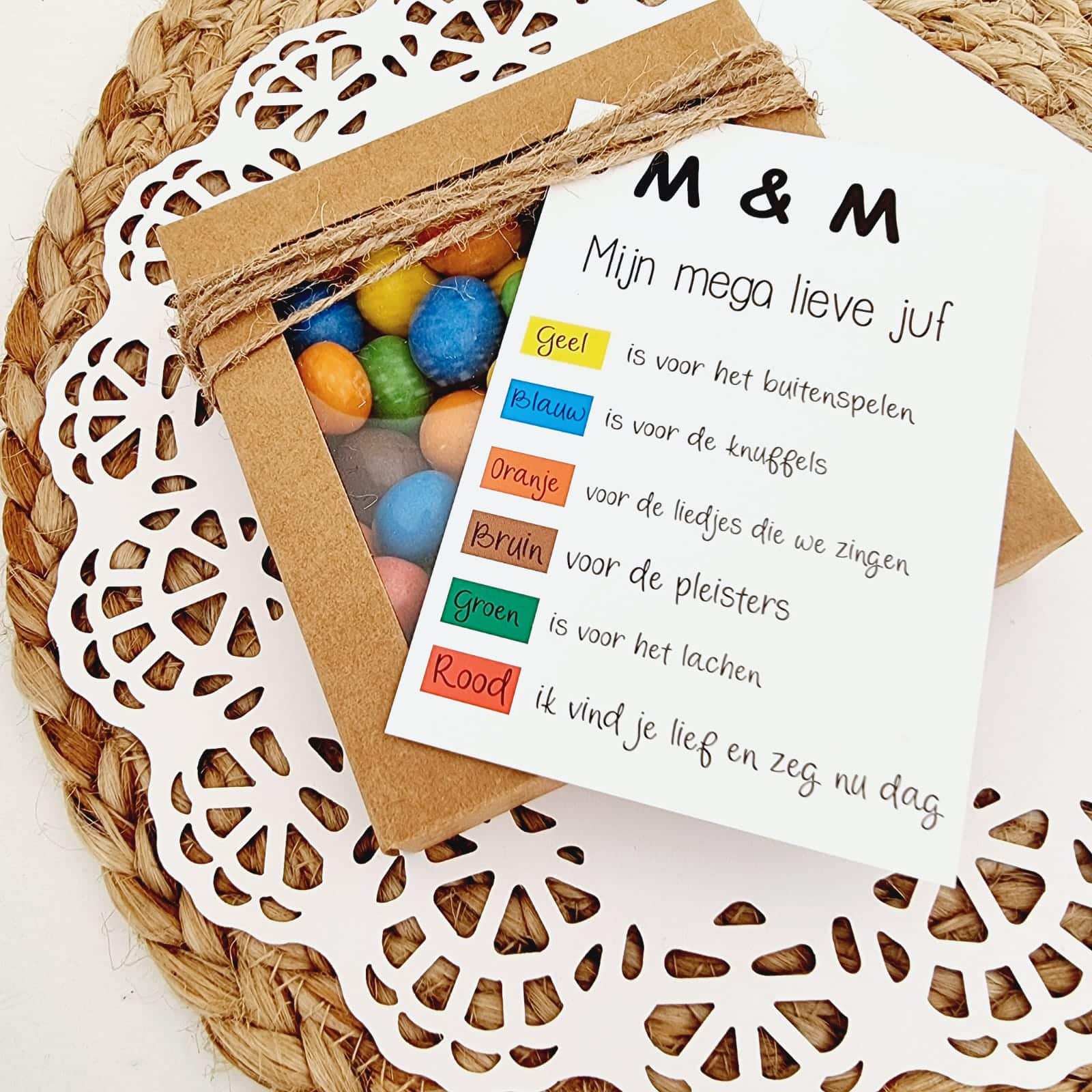 Kaartje M&M Leuk voor een feest!