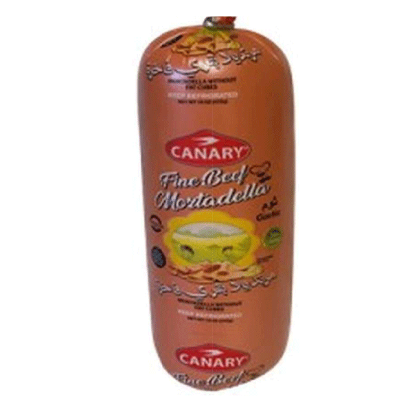 Canary Halal Beef Mortadella with Garlic16x15 oz Levant Farms LLC