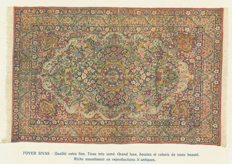 Oriental Carpet Manufacturers advertising material