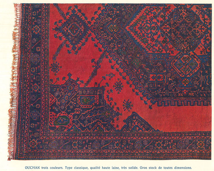 Oriental Carpet Manufacturers advertising material