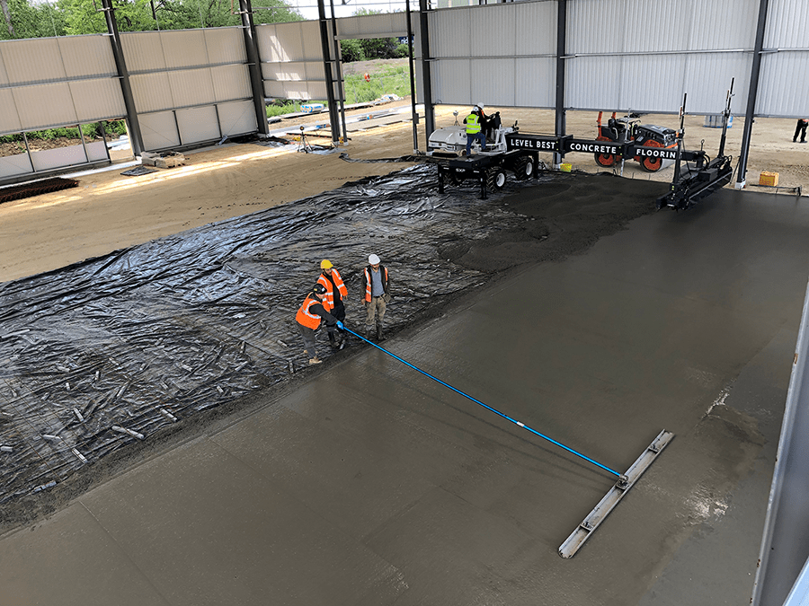 Concrete flooring contractors workload for July 2019 Level Best