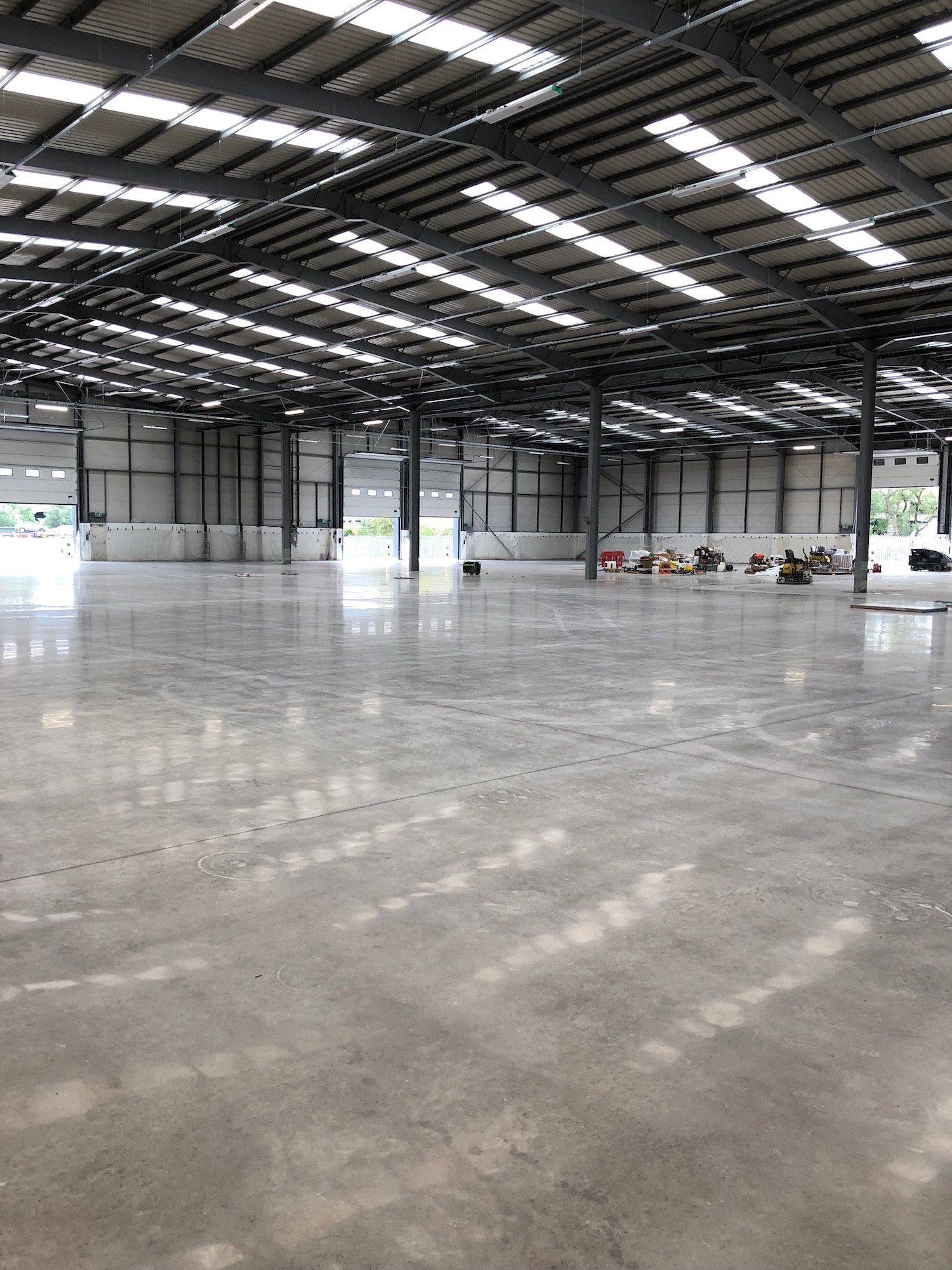 Industrial concrete floor cleaning and polishing in Birmingham, West