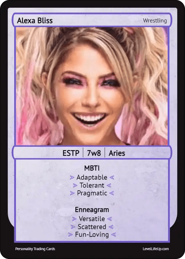Alexa Bliss Enneagram & MBTI Personality Type Level Life Up