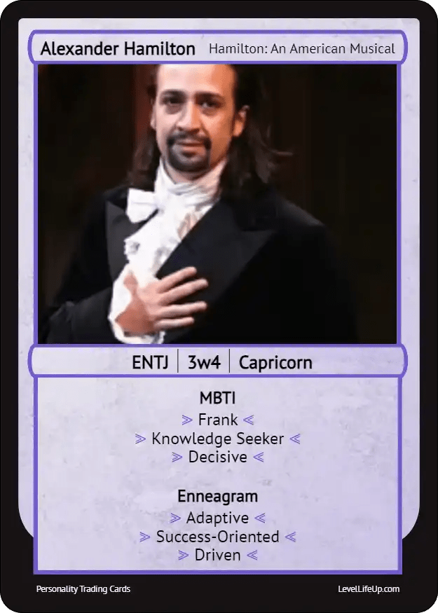 Alexander Hamilton Enneagram & MBTI Personality Type Level Life Up