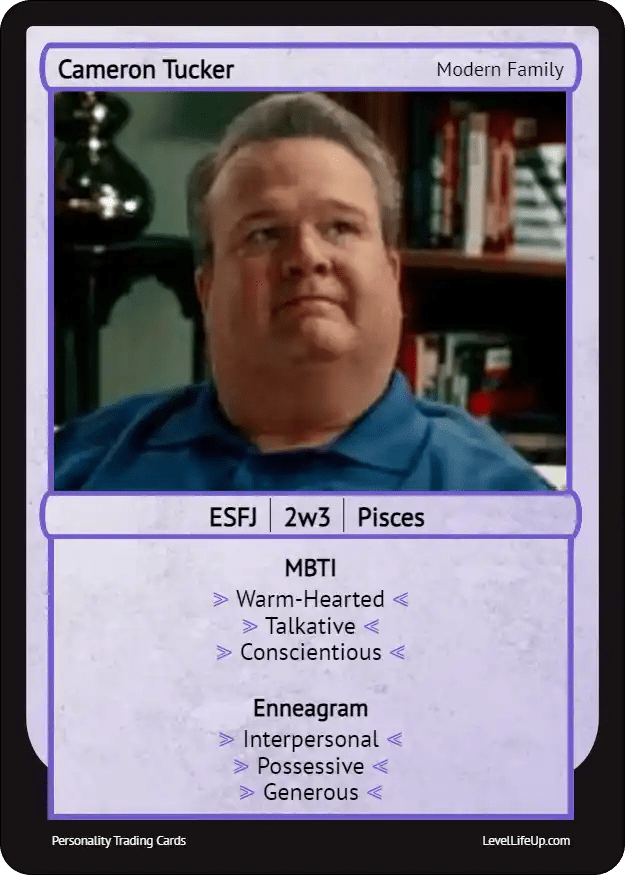 Cameron Tucker Enneagram & MBTI Personality Type Level Life Up