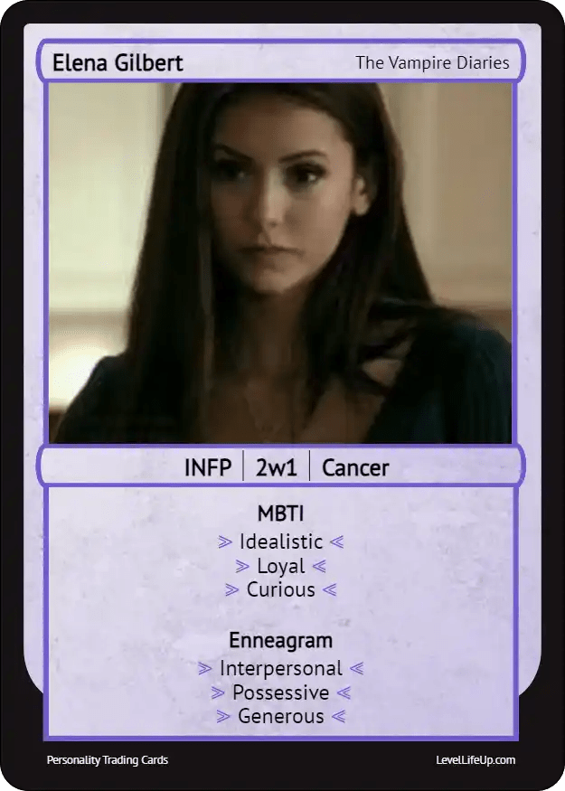 Elena Gilbert Enneagram & MBTI Personality Type Level Life Up