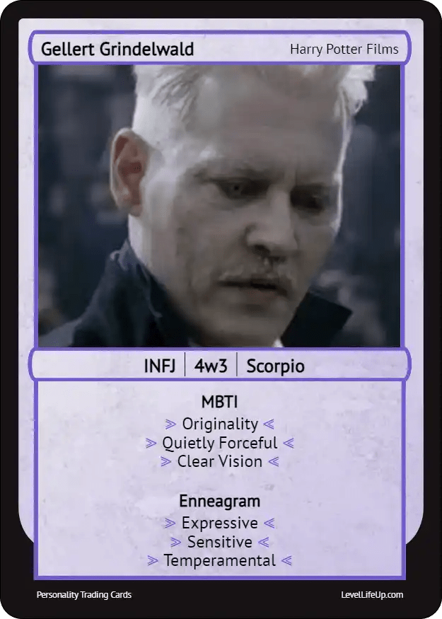 Gellert Grindelwald Enneagram & MBTI Personality Type Level Life Up