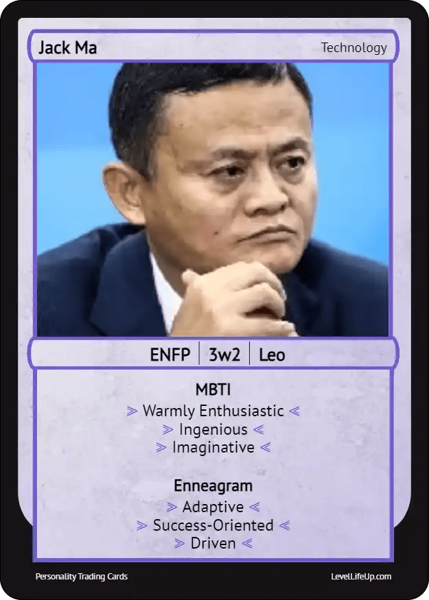 Jack Ma Enneagram & MBTI Personality Type Level Life Up