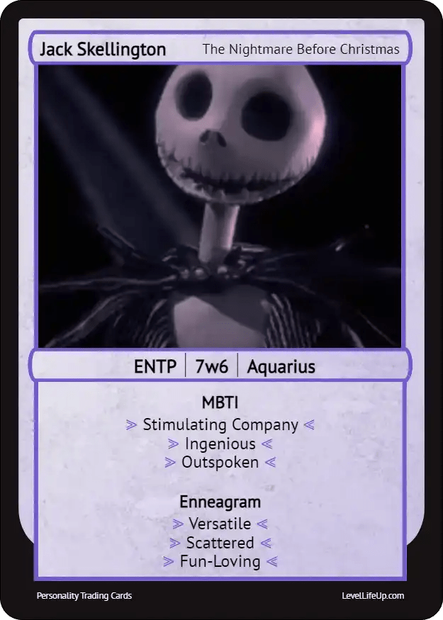 Jack Skellington Enneagram & MBTI Personality Type Level Life Up