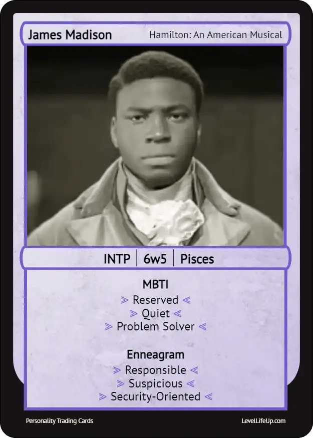 James Madison Enneagram & MBTI Personality Type Level Life Up