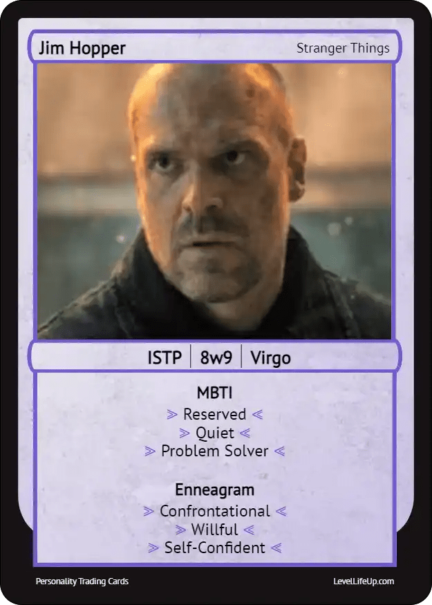 Jim Hopper Enneagram & MBTI Personality Type Level Life Up