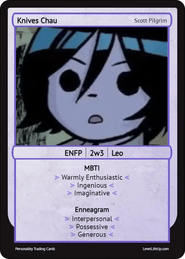 Knives Chau Enneagram & MBTI Personality Type Level Life Up