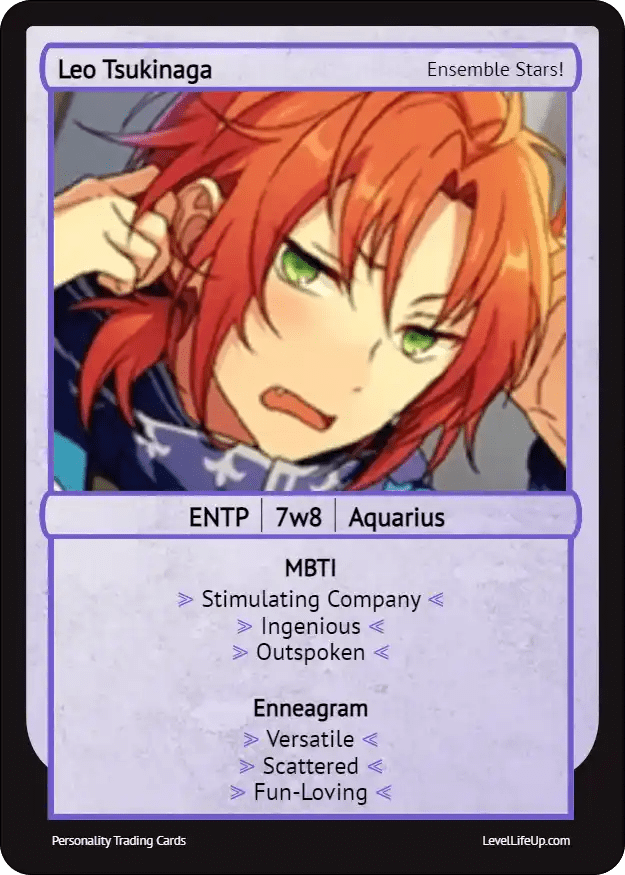 Leo Tsukinaga Enneagram & MBTI Personality Type Level Life Up