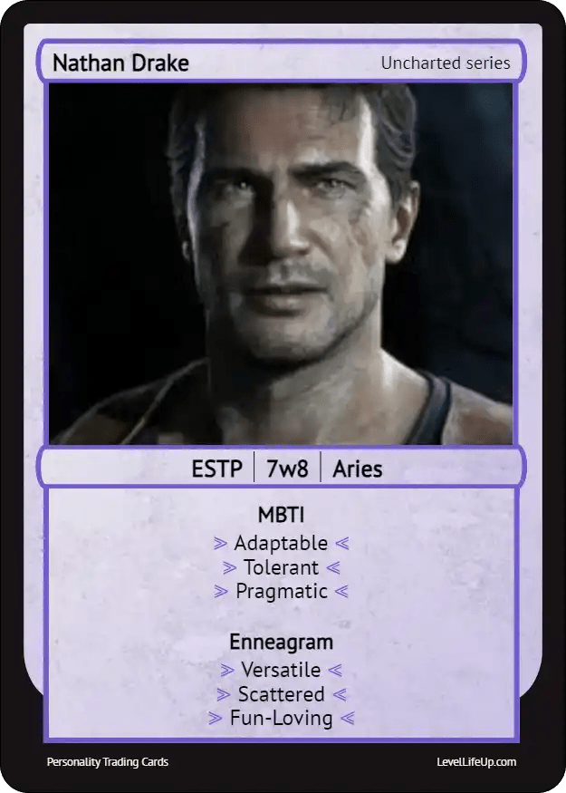 Nathan Drake Enneagram & MBTI Personality Type Level Life Up