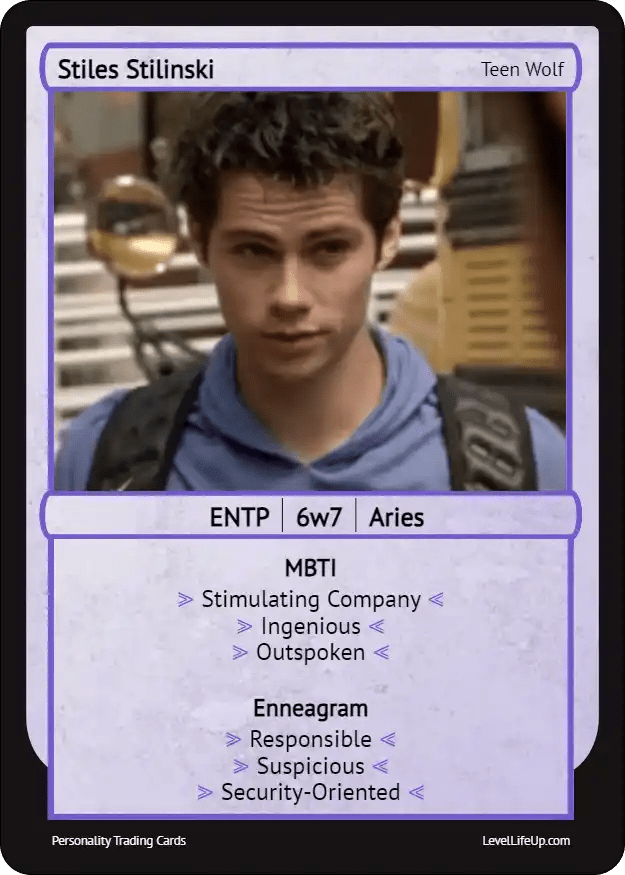 Stiles Stilinski Enneagram & MBTI Personality Type Level Life Up