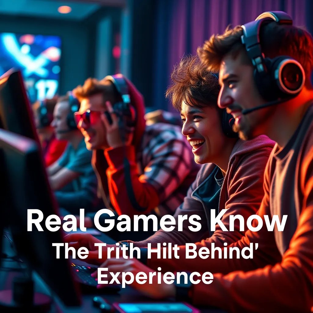 Real Gamers Know The Truth Behind Gamers' Experience LevelUpTalk