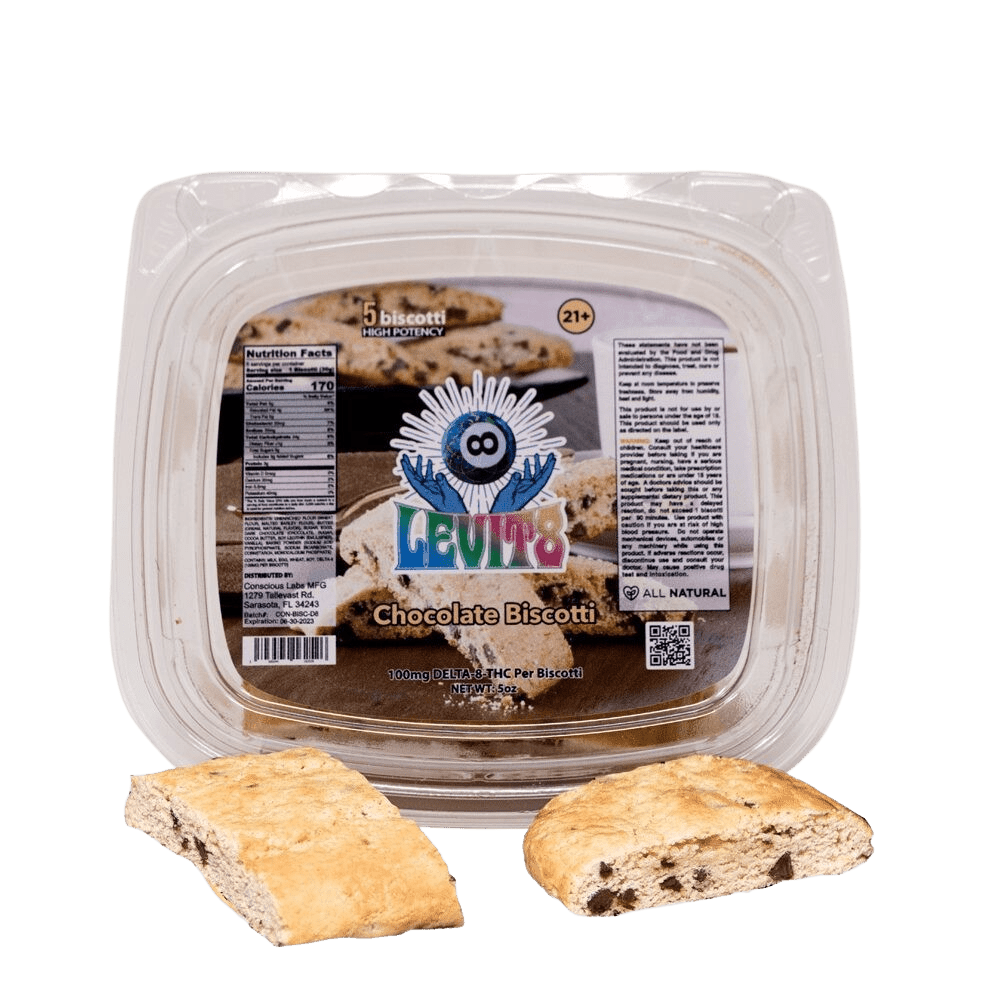 Delta 8 Biscotti 5 Pack (500mg) Levit8