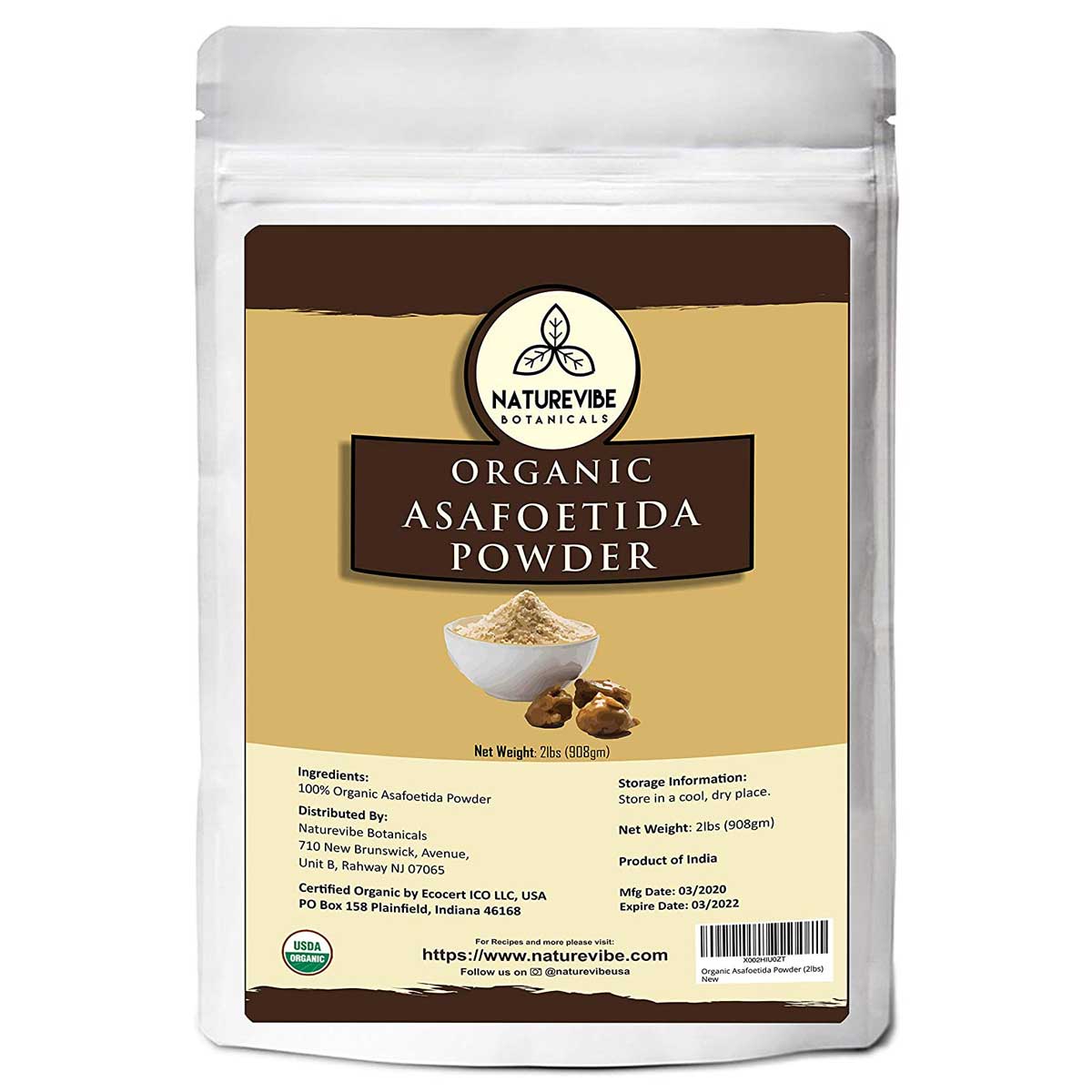 Naturevibe Botanicals Organic Asafetida Powder Levitating Monkey