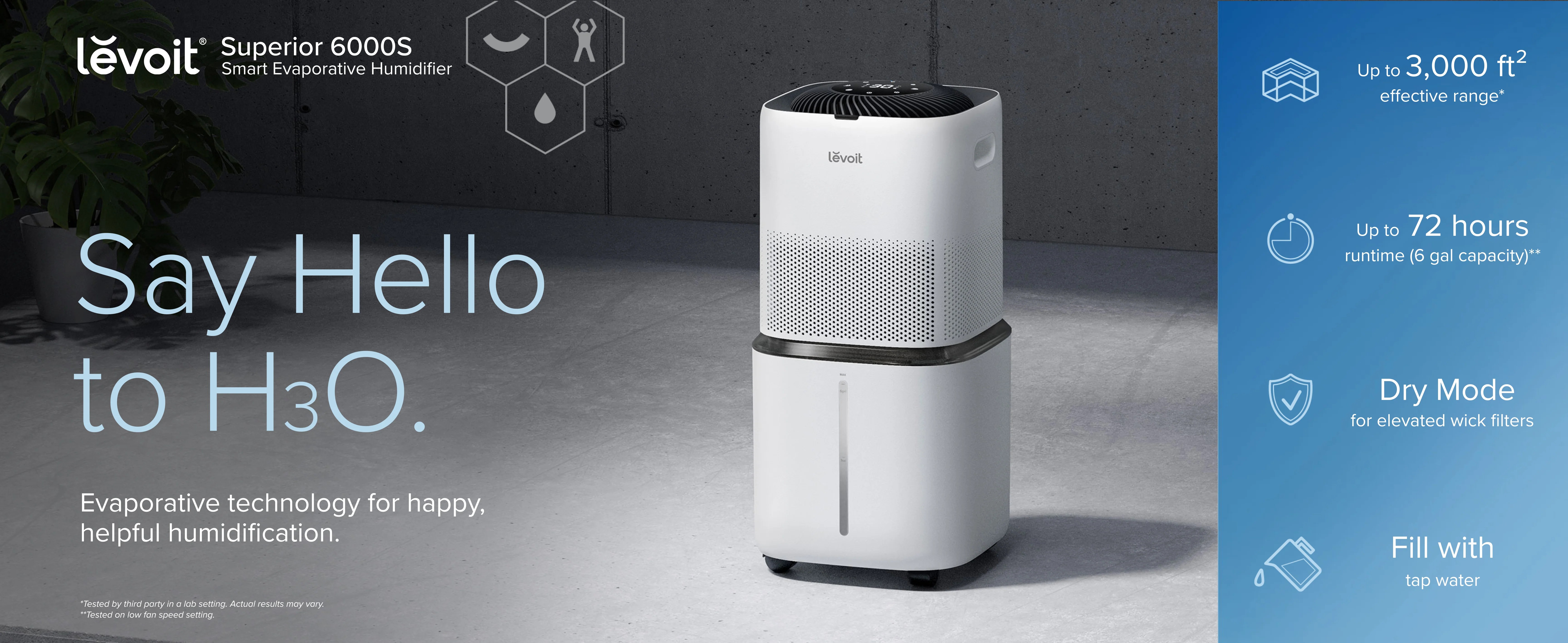 Evaporative Humidifier: Levoit Superior 6000S