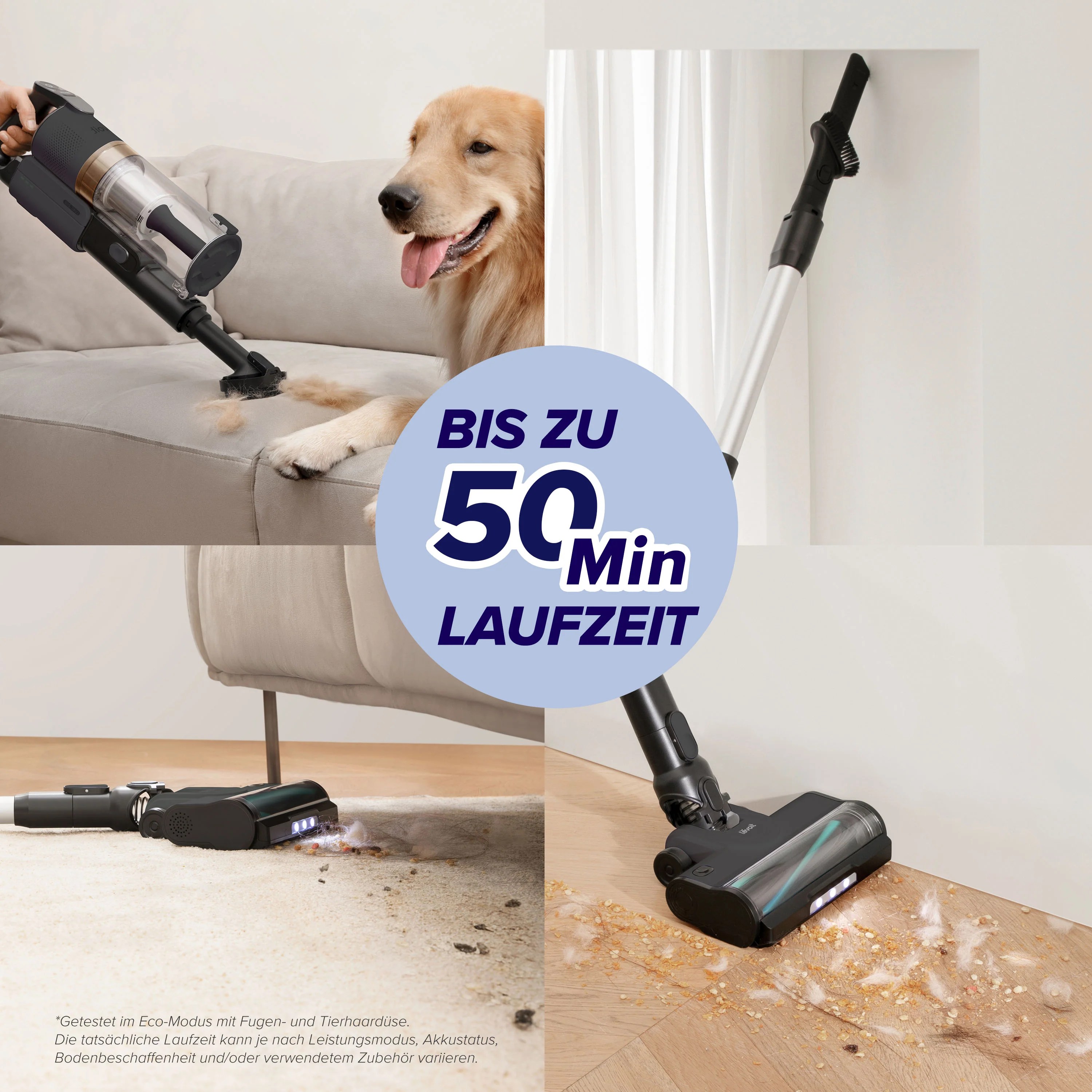 Levoit LVAC 200 Akku Staubsauger in Grau und Gold | Jetzt Kaufen