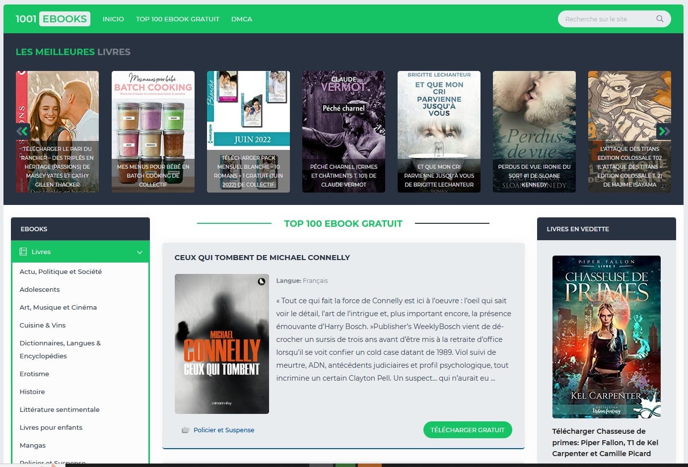 Top sites pour les ebooks gratuits