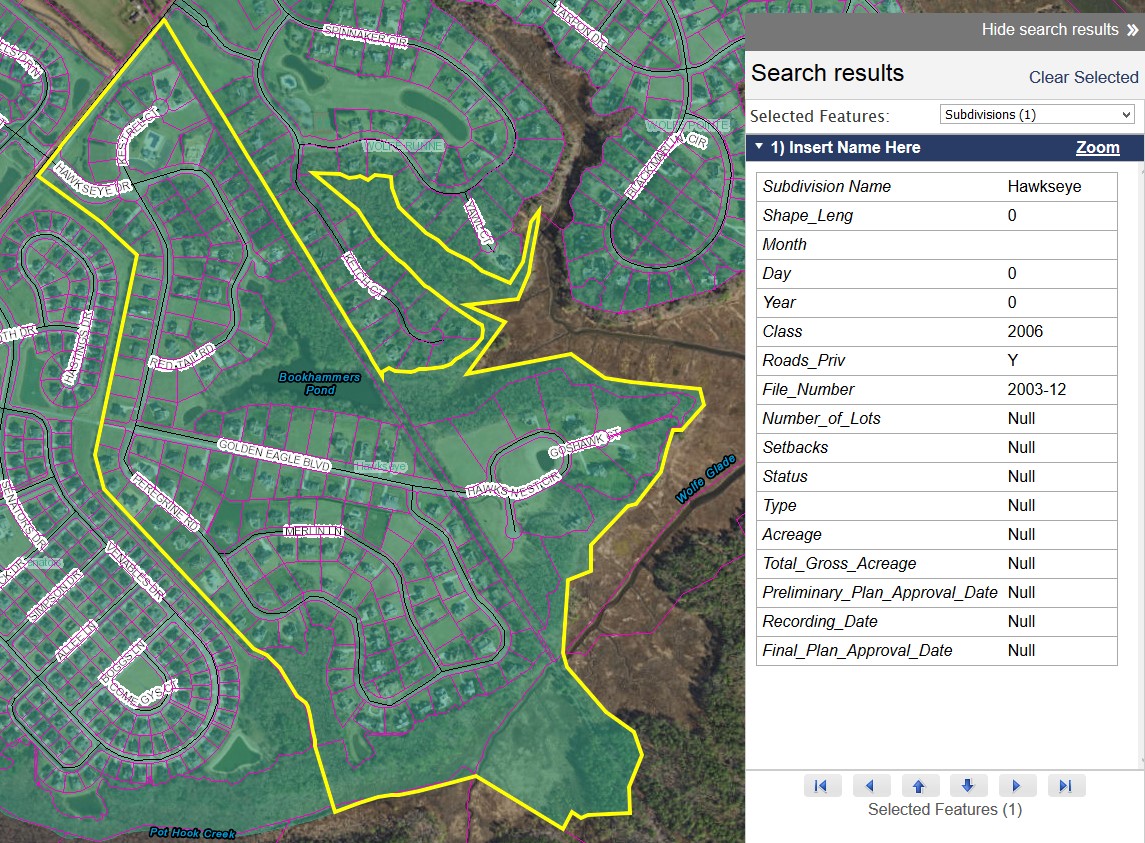 Hawkseye Association Lewes, Delaware Maps, Lots Details