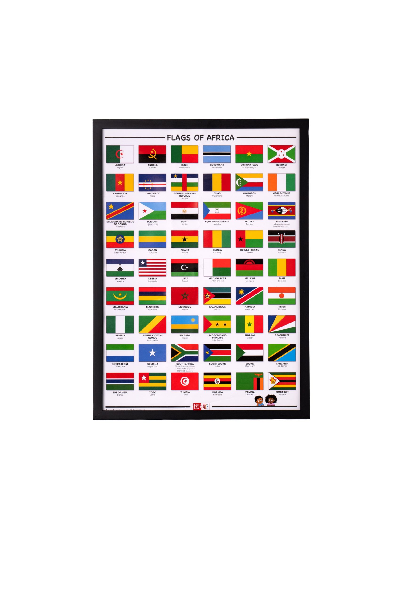 Flags of Africa A1 Poster Lex and Ace