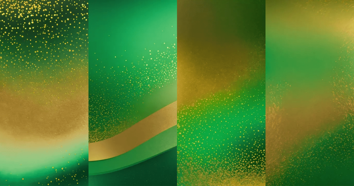 Lexica Green and gold ombre foil nackground