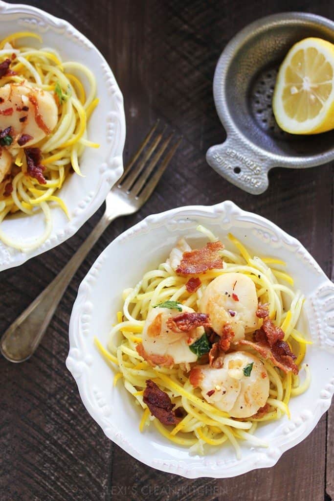 Easy Scallop Pasta Lexi's Clean Kitchen