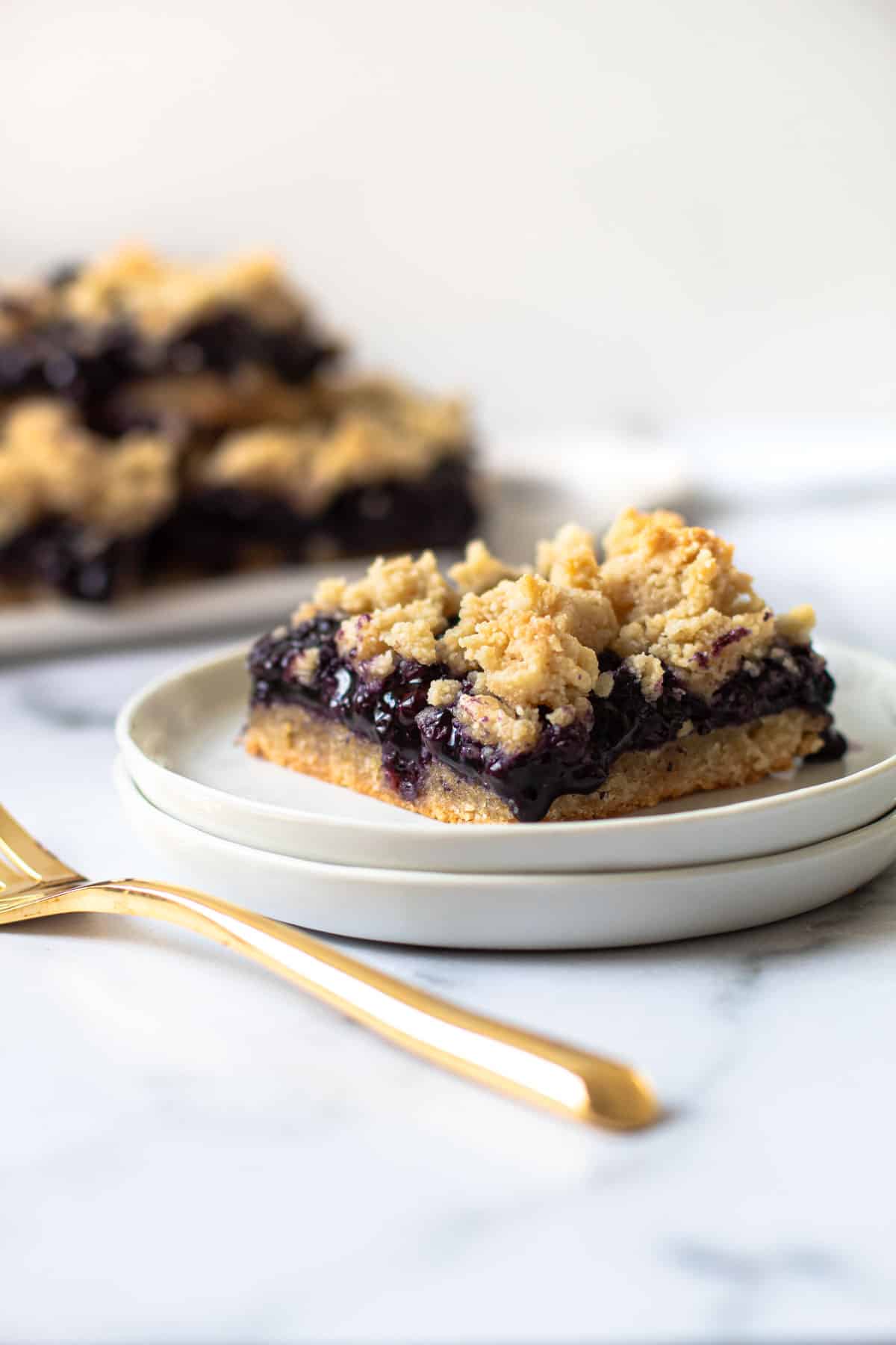 Healthy GlutenFree Blueberry Bars Lexi's Clean Kitchen