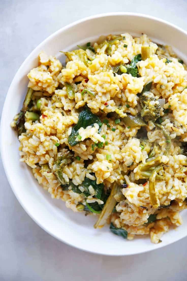 Veggie Instant Pot Risotto with Lemon Lexi's Clean Kitchen