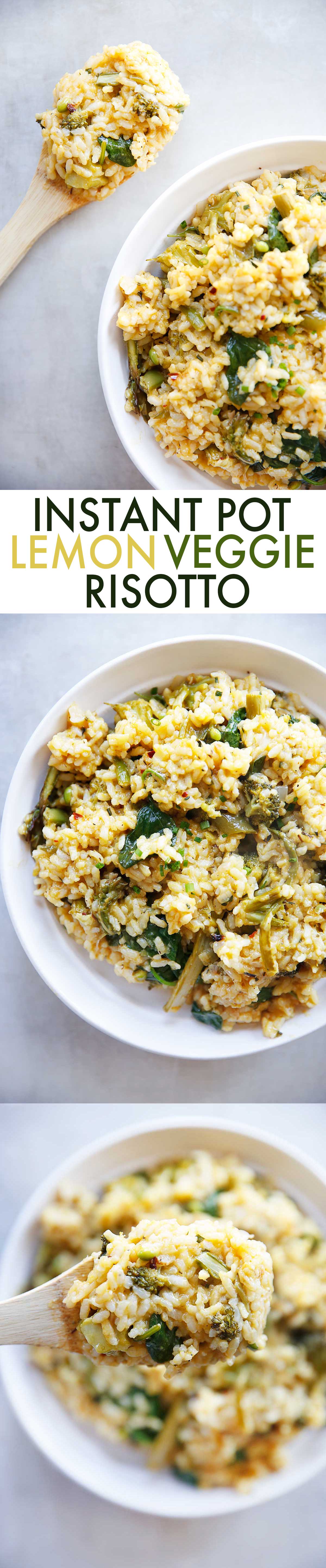 Instant Pot Lemon Vegetable Risotto Lexi's Clean Kitchen