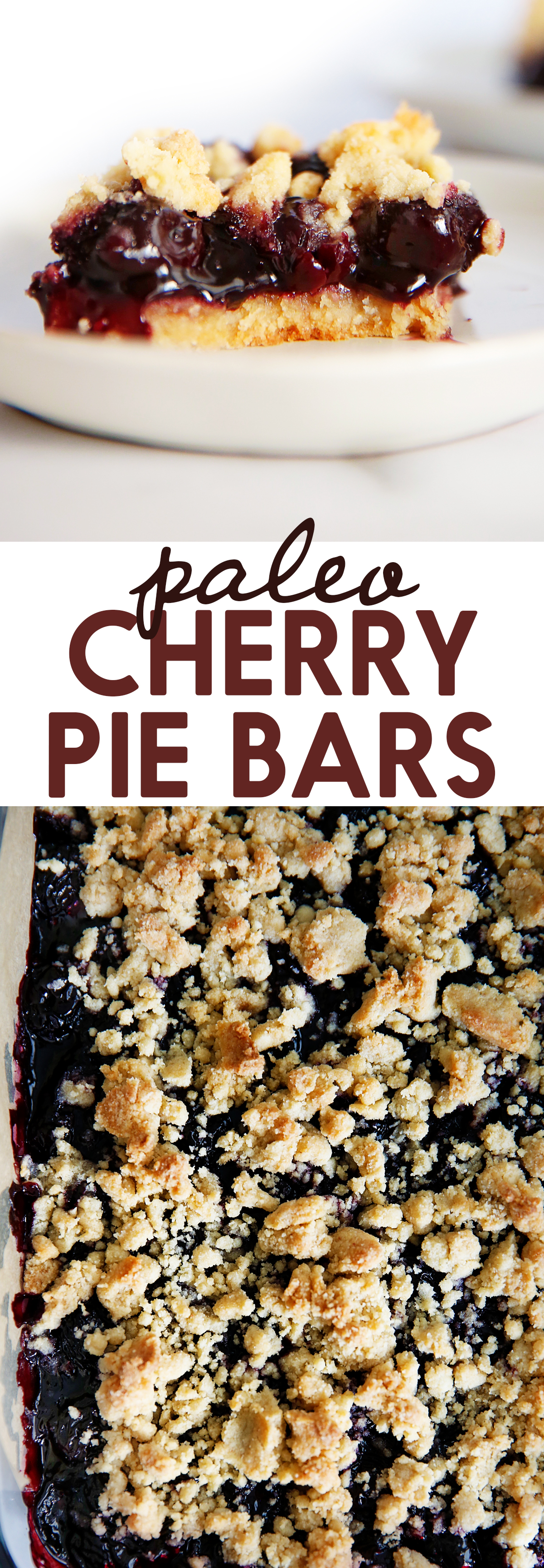 Gluten Free Cherry Pie Bars with a Crumb Topping Lexi's Clean Kitchen