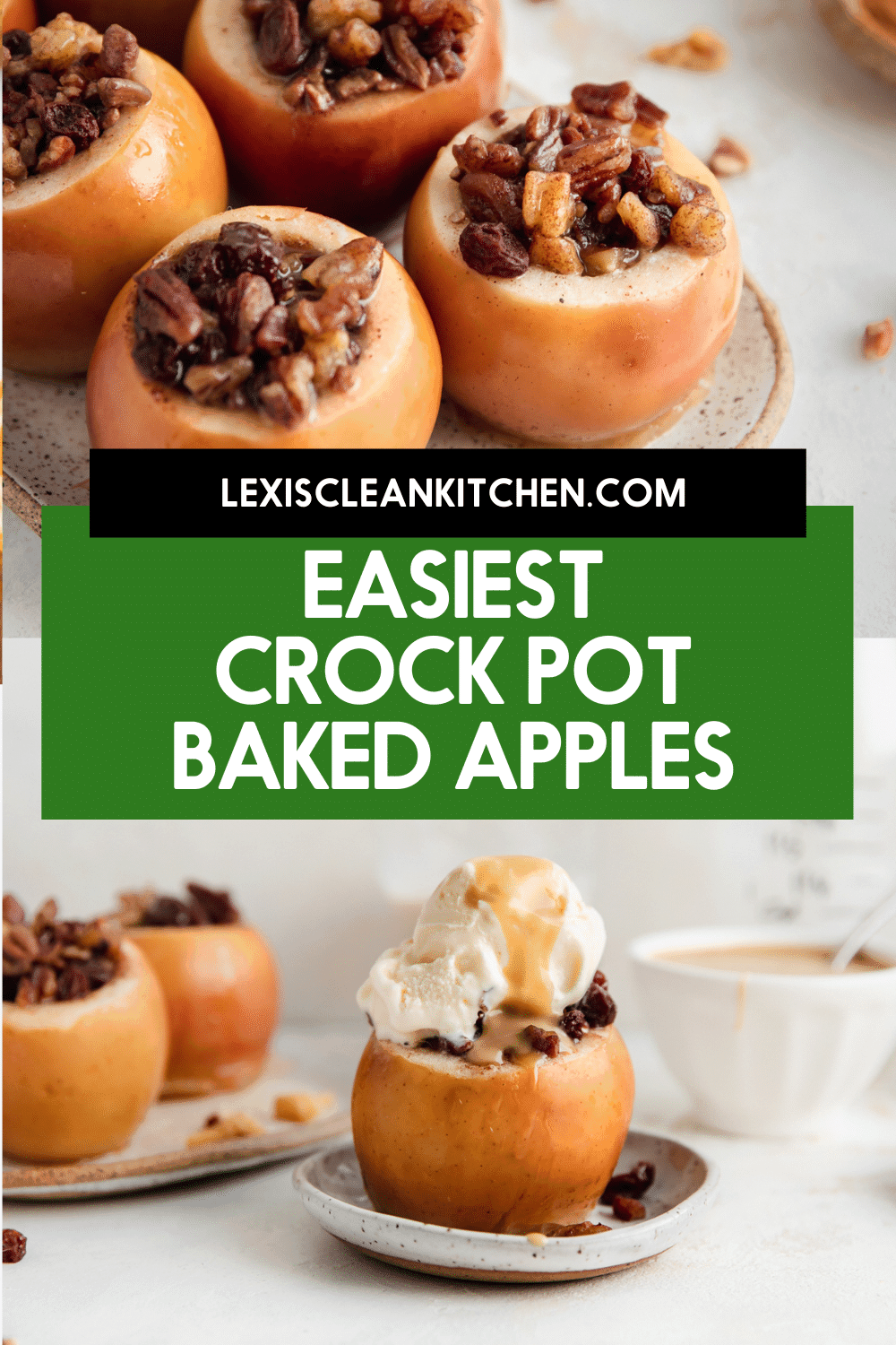Easy Slow Cooker "Baked" Apples Lexi's Clean Kitchen