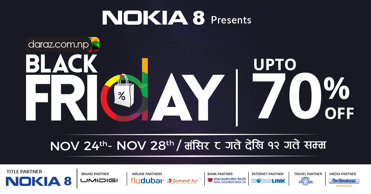 Only Days Away Till DARAZ’s Mega BLACK FRIDAY Sale! Lexlimbu