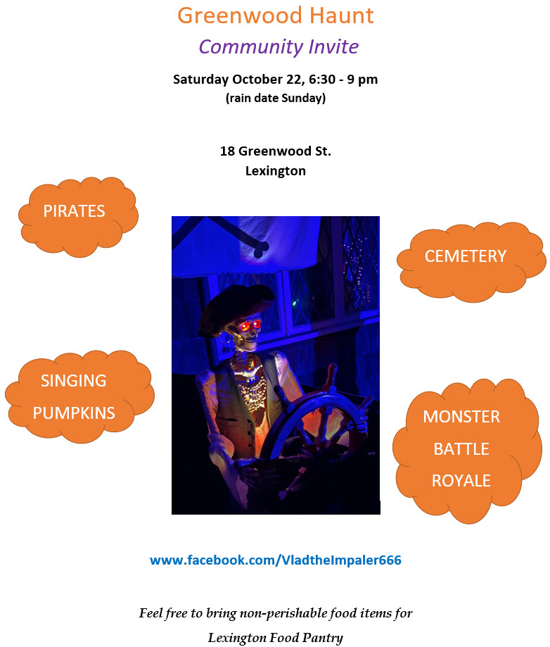 Community Announcement Greenwood Haunt The Lexington Observer