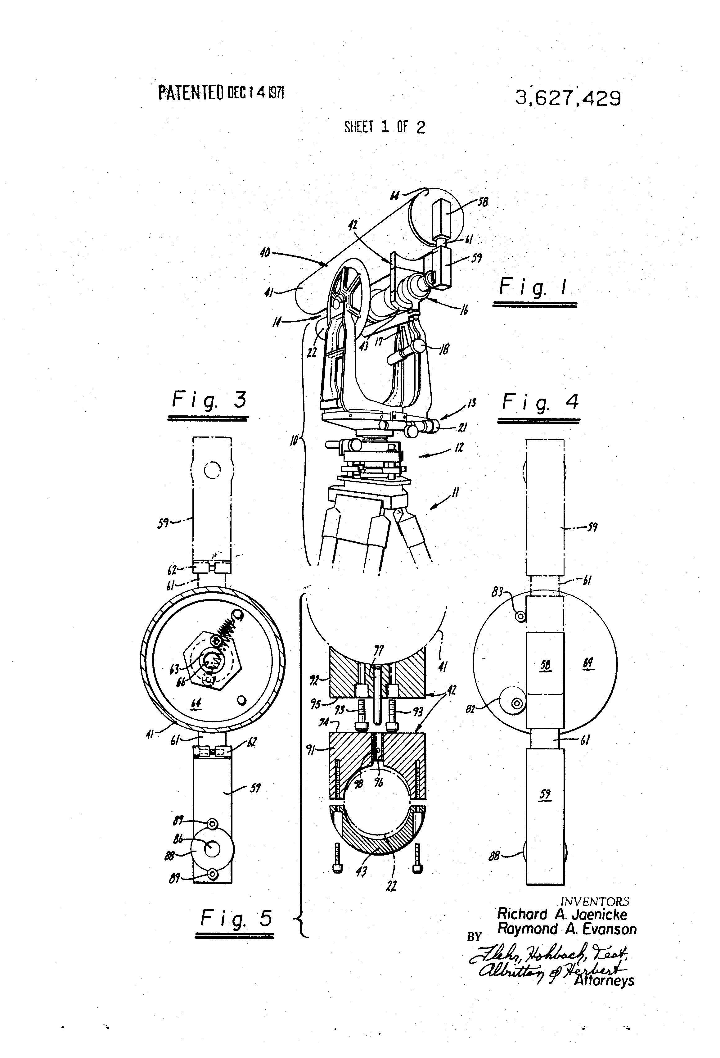 Today’s Patent Laser optical surveying instrument and method