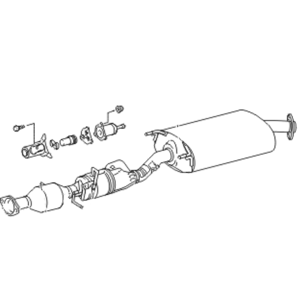 Lexus RX350 Phase 2 Centre Exhaust W/Catalytic Converter — 1742031140 RXP2