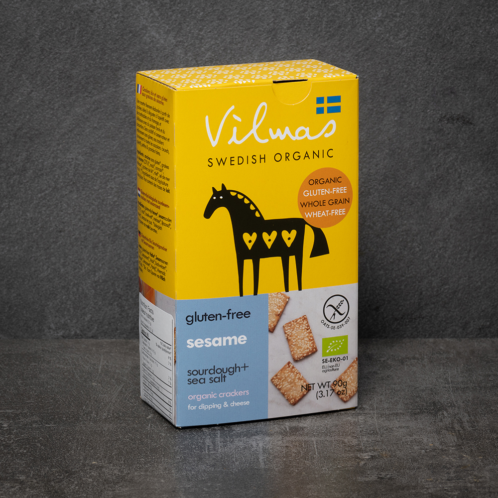 Cracker's, Vilma's Organic Gluten Free Sesame La Ferme Black River