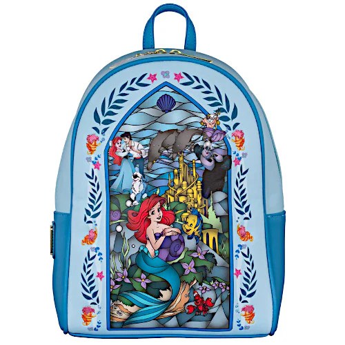 EXCLUSIVE DROP Loungefly Little Mermaid Stained Glass Mini Backpack LF Lounge VIP