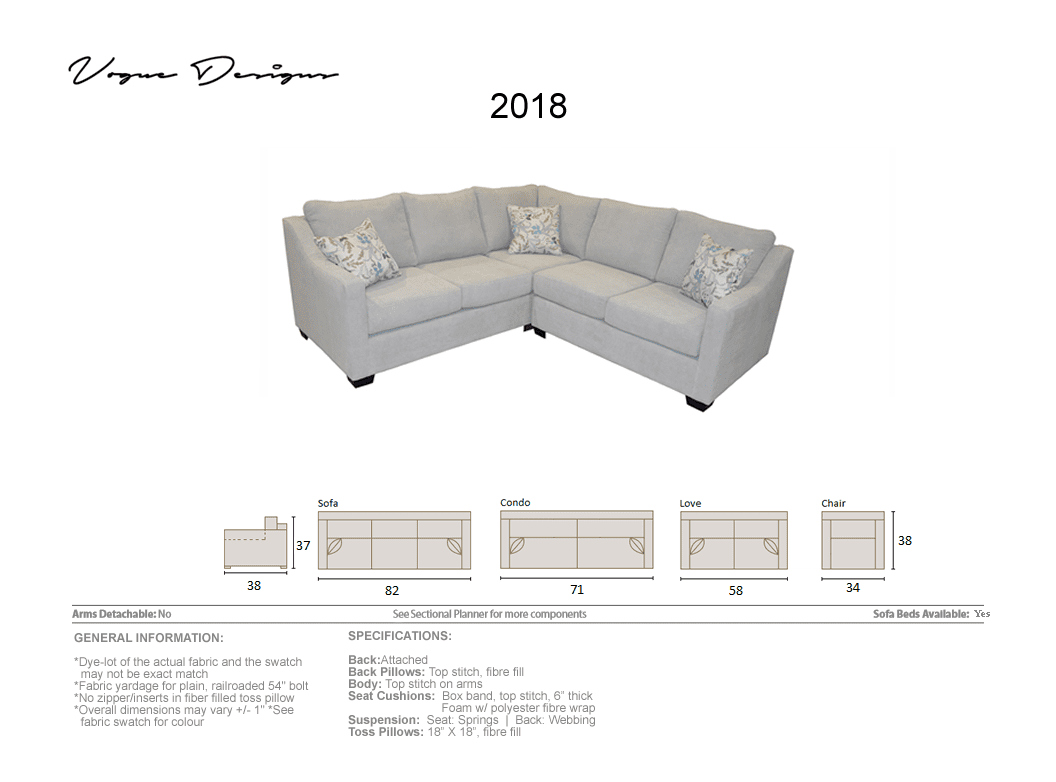 2018 Model CUSTOM MADE Sectional, Sofa, Condo, Love, Chair and a