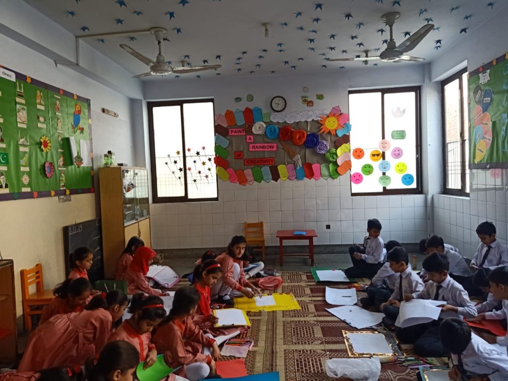 Lahore Garrison Grammar School Drawing & Colouring Competition Class 3 & 4