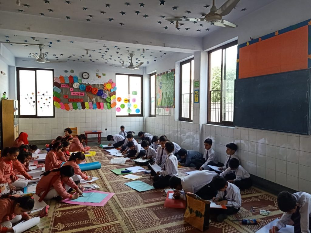 Lahore Garrison Grammar School Drawing & Colouring Competition Class 3 & 4