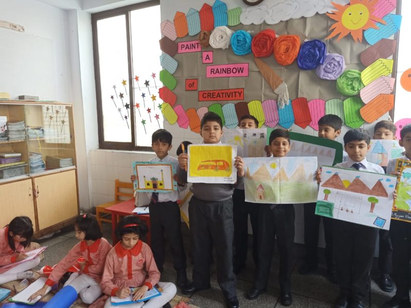 Lahore Garrison Grammar School Drawing & Colouring Competition Class 3 & 4