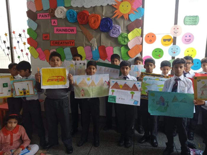 Lahore Garrison Grammar School Drawing & Colouring Competition Class 3 & 4