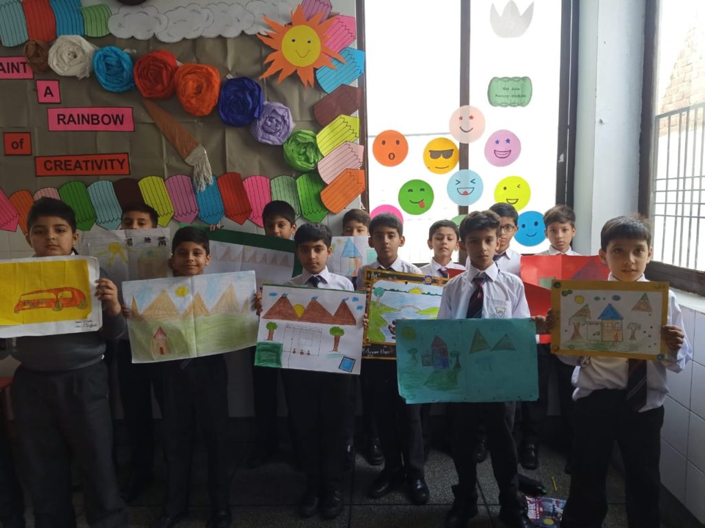 Lahore Garrison Grammar School Drawing & Colouring Competition Class 3 & 4
