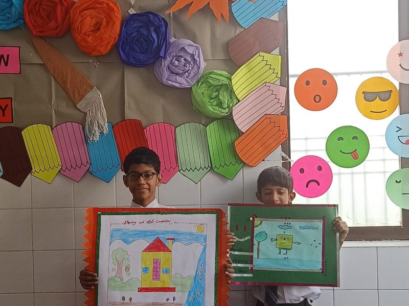 Lahore Garrison Grammar School Drawing & Colouring Competition Class 3 & 4
