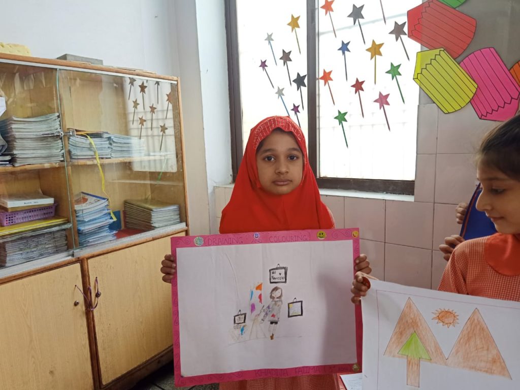 Lahore Garrison Grammar School Drawing & Colouring Competition Class 3 & 4