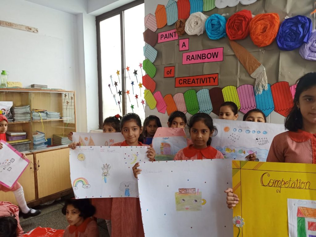 Lahore Garrison Grammar School Drawing & Colouring Competition Class 3 & 4