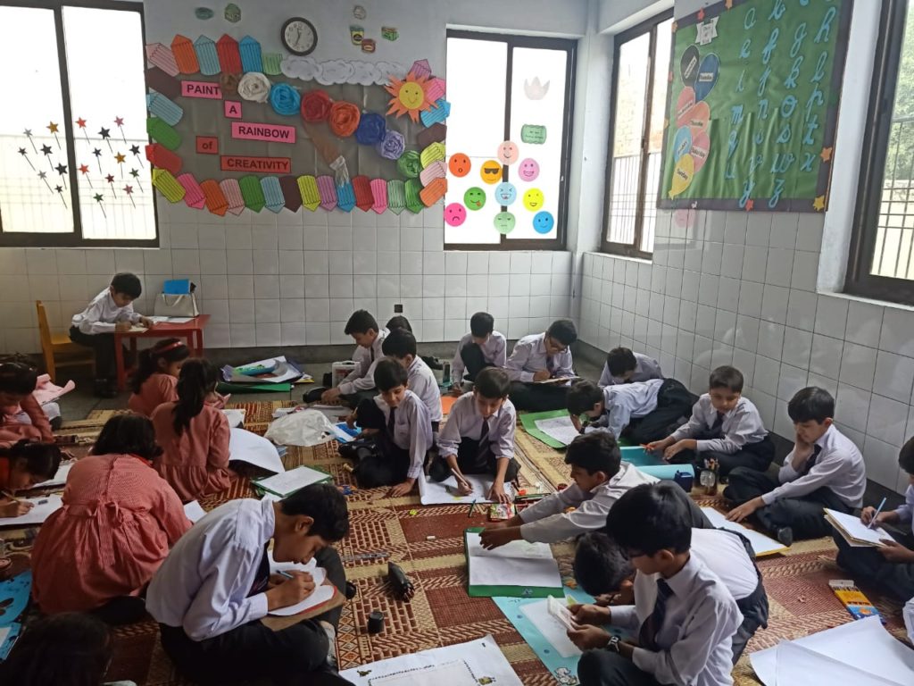 Lahore Garrison Grammar School Drawing & Colouring Competition Class 3 & 4